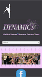 Mobile Screenshot of dynamicsdancetwirl.com